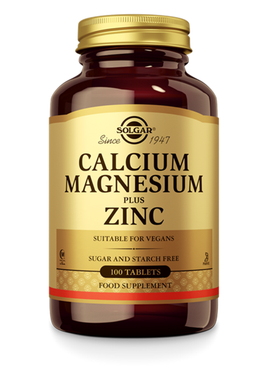 SOLGAR CALCIUM MAGNESIUM PLUS ZINC 100ST